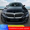 For BMW 5 Series I5 G60 ABS Black Car Front Bumper Lip Splitter Spoiler Fog Light Trim Cover  Exterior Auto Accessories