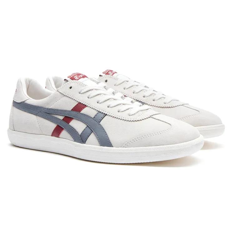 ONITSUKA TIGER Tokuten Slip Resistant , Lightweight , Breathable Low Top Skateboard Shoes Unisex Red Gray (Unisex) Skate Shoes