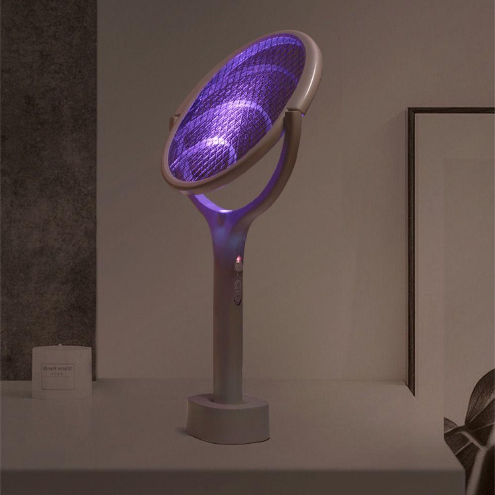 

Rechargeable Fly Bug Zapper Multi Angle Adjustment Insect Racket Mosquito Swatter Trap Bedroom 5 in 1