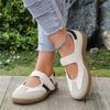 Women's Casual Flats Shoes with Hook and Loop Closure, Fashion Comfort