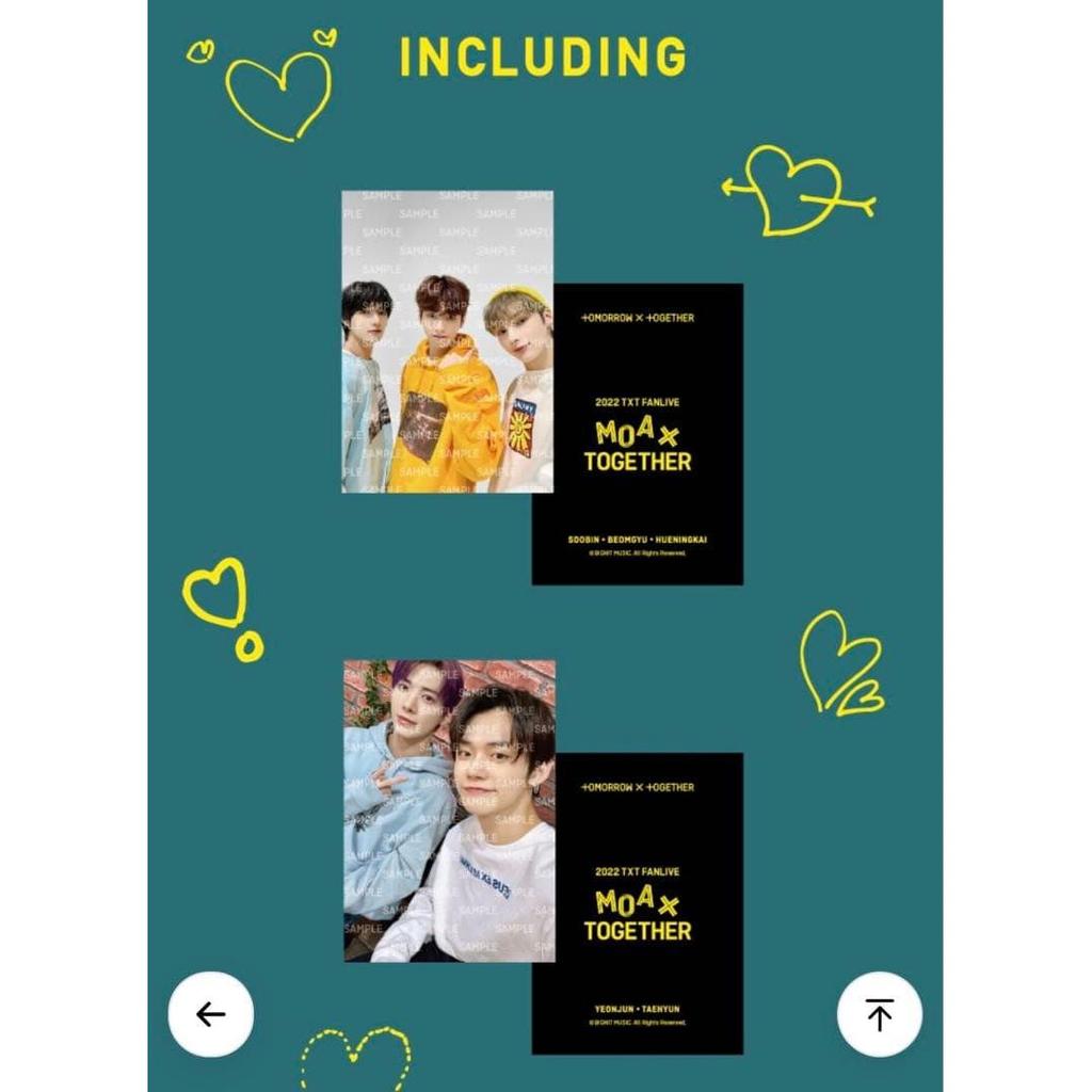 Used TXT 2022 fan live MOA X TOGETHER Goods