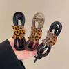 Retro Leopard Cat Printed Twist Hair Clip for Women Fashion Ponytail Twist Clip Hairpins Barrettes Girls Hair Accessories