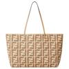 Borsa Tote in Rafia Intrecciata Design a Uncinetto Arrotolabile Borsa a Spalla Borsa a Mano Grande da Donna Beige 8BH425AS3BF17A1