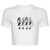 American short slim-fit short-sleeved bottoming shirt T-shirt women's summer new letter-printed sweet and spicy girl top INS