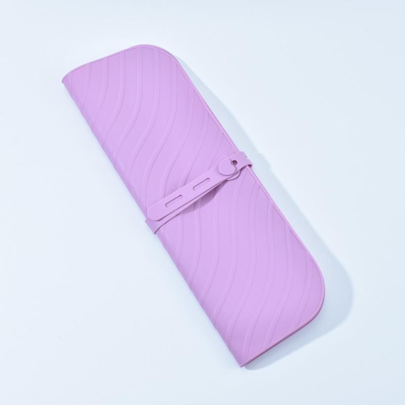 1pcs Silicone Heat Resistant Curling Iron Pouch Portable Travel Storage Bag for Flat Iron and Hair Curler