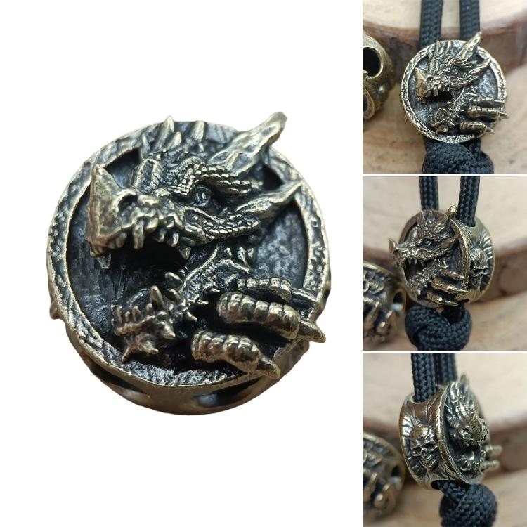 Portable Brass Dragon Pendant Practical Brass Dragon Pendant Designed For Outdoors Adventures And Crafting Projects