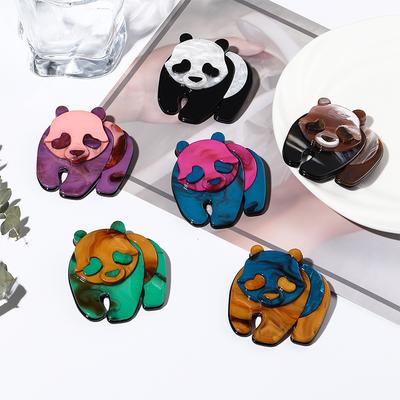 Neue niedliche bunte Rotpanda-Brosche und Tieranstecknadel-Accessoires in Core Blue