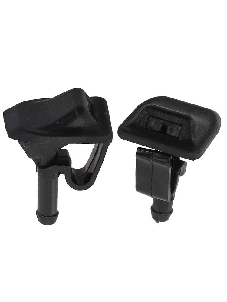 2pcs Windshield Washer Nozzle Jet 55156728AB For Jeep For Wrangler JK 02-12 Plastic Windscreen Wipers Replacement Parts