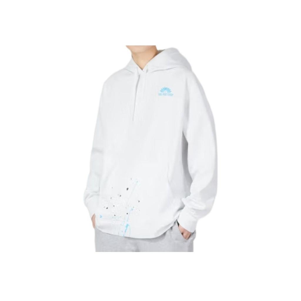 Nike Logo Print Hoodie Men Tops White DV9907-121