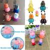 Colorful Eco-friendly Peppa Pig Family Friends Action Figures For Kids 25pcs Set