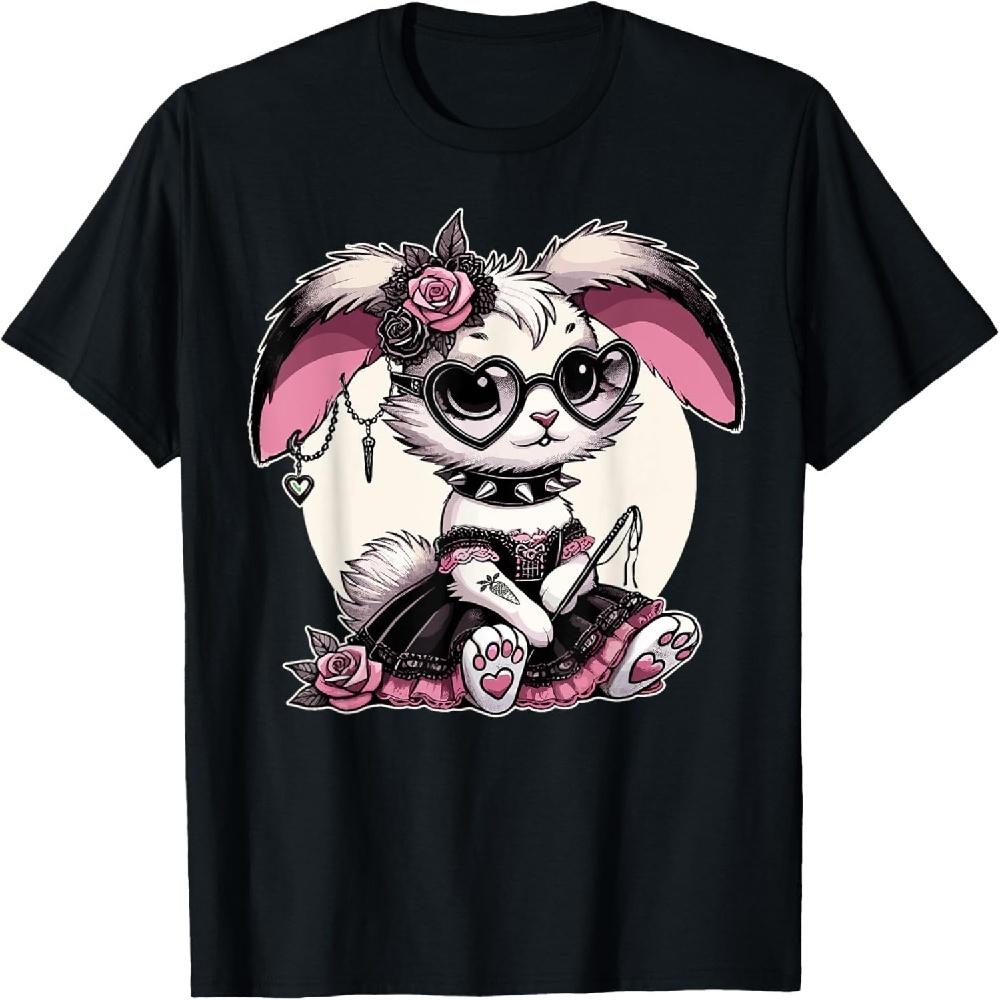 

Gothic Pastel Goth Kawaii Bunny Alternative Aesthetic T-Shirt XXXXXL чорний