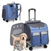 Rollbarer Haustier-Rucksack Katzen-Reisekorb mit Kinderwagen-Autositz für kleine Hunde, Katzen, Welpen Komfort