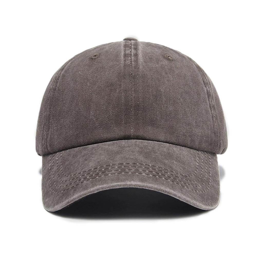 Sunscreen Water Washed MEN'S Baseball Cap with a Small Face, Retro Distressed and Versatile Trendy Duck Tongue Hat, MEN'S Big He