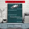 Philadelphia Eagles Personalized Name Diamond Paintings Mosaic Wall Round Diamond Art Painting Kits Embroidery Crystal Accessories Frameless