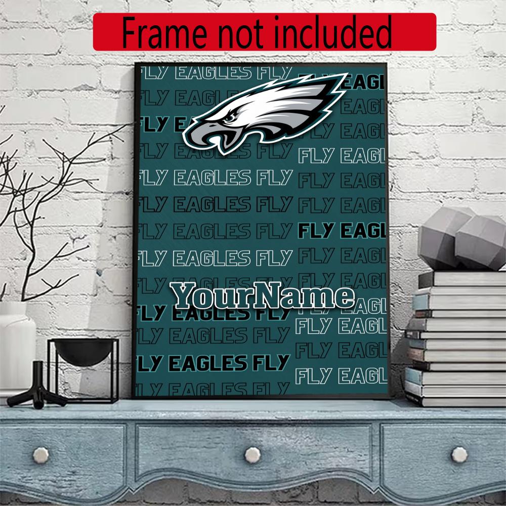 Philadelphia Eagles Personalized Name Diamond Paintings Mosaic Wall Round Diamond Art Painting Kits Embroidery Crystal Accessories Frameless