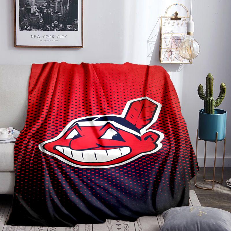 Indians football Blanket Lightweight Flannel Bedding Blanket Perfect for Travel, Camping, Living Rooms, Offices, Sofas, Fan Christmas gift