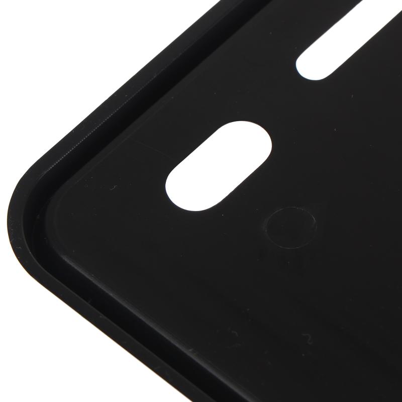 1Pcs Car License Plate Hollow Solid Double-Layer Motorcycle License Plate Frame Carbon Grain Resin License Plate Frame