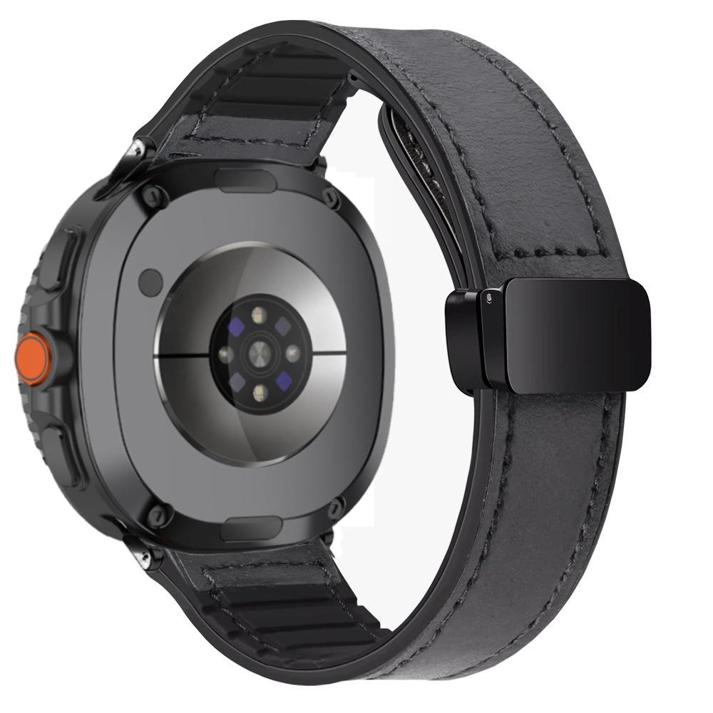 Silicone Leather Band for Samsung Galaxy Watch 8 40mm 44mm Watch 8 Classic 46mm Magnetic Bracelet Galaxy Ultra 2025 47mm Correa
