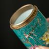 Chinese Enamel Color Flower and Bird Tea Caddy Ceramic Tea Jar Sealed Container Travel Tea Box Coffee Candy Storage Tank Teaware