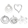 Irregular Hollow Jewelry Charm Alloy Material Jewelry Pendant Jewelry Making Findings Alloy Material for DIY Crafts