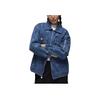 Jordan SS24 Flight Series Renegade Full Print Turn-down Collar Casual Zip Denim Jacket Women Jacket Stone-Blue FN5354-453