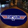 Fashion Fighter Aircraft Top Gun Round Carpet Living Room Bedroom Carpet Non -slip Door Pad Yoga Mat Floor Mats Birthday Gift