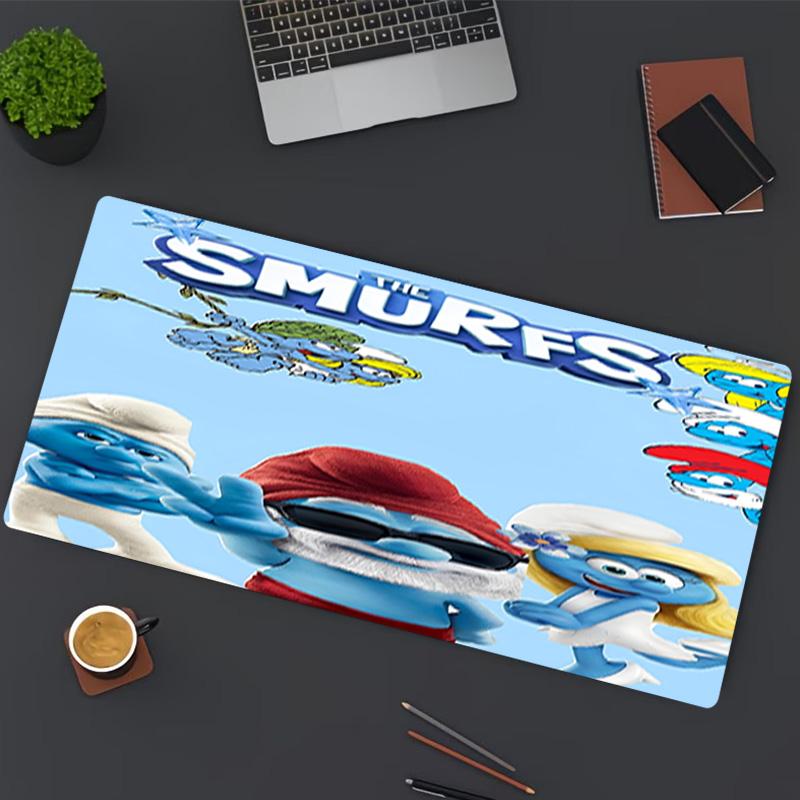 Blue Smurfs Print Mouse Pad, for Keyboard Pad Laptop PC Mat for Office Home Use, Desk Decor, Perfect Birthday Gift for Gamers