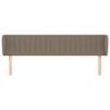 VidaXL Headboard with Ears Taupe 203x23x78-88 Cm Fabric3117408