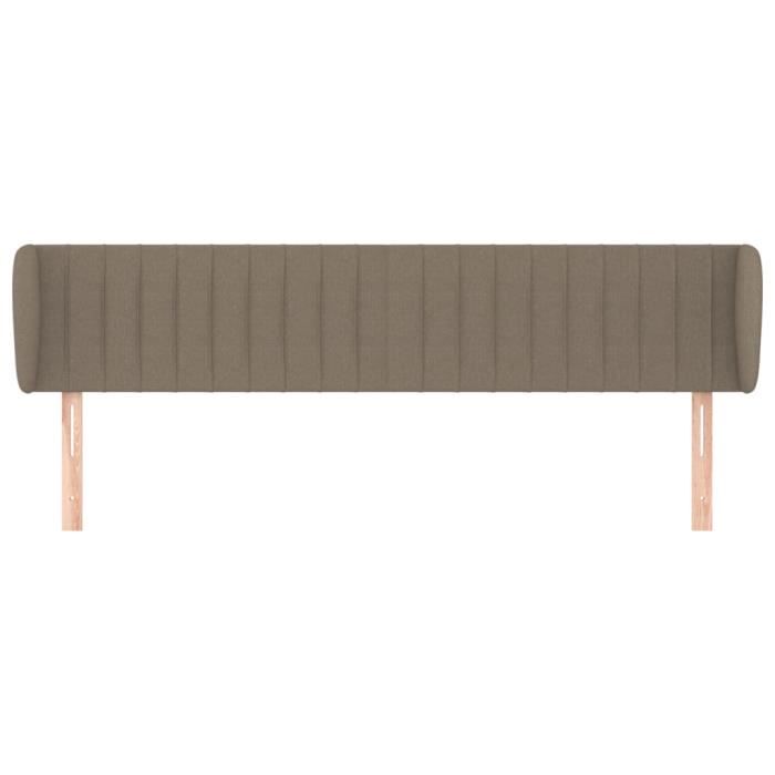 VidaXL Headboard with Ears Taupe 203x23x78-88 Cm Fabric3117408