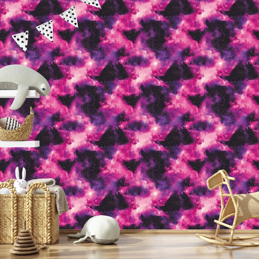 Watercolor Plum Galaxy Wallpaper for Living Room and Bedroom 50x1000