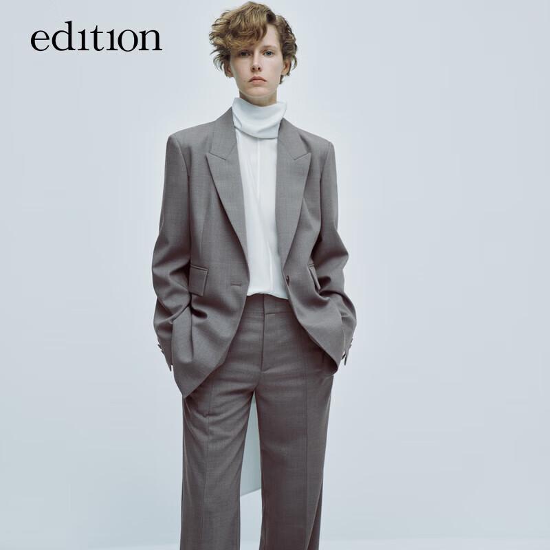 

Женские прямые брюки из мериносовой шерсти серии P S 160