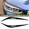 2 Stück Glänzend Schwarze Scheinwerfer-Augenbrauen für BMW X4 X3 G01 G02 2018 2019 2020 2021 Auto Scheinwerfer-Augenlider Abdeckungen ABS Kunststoff Zubehör