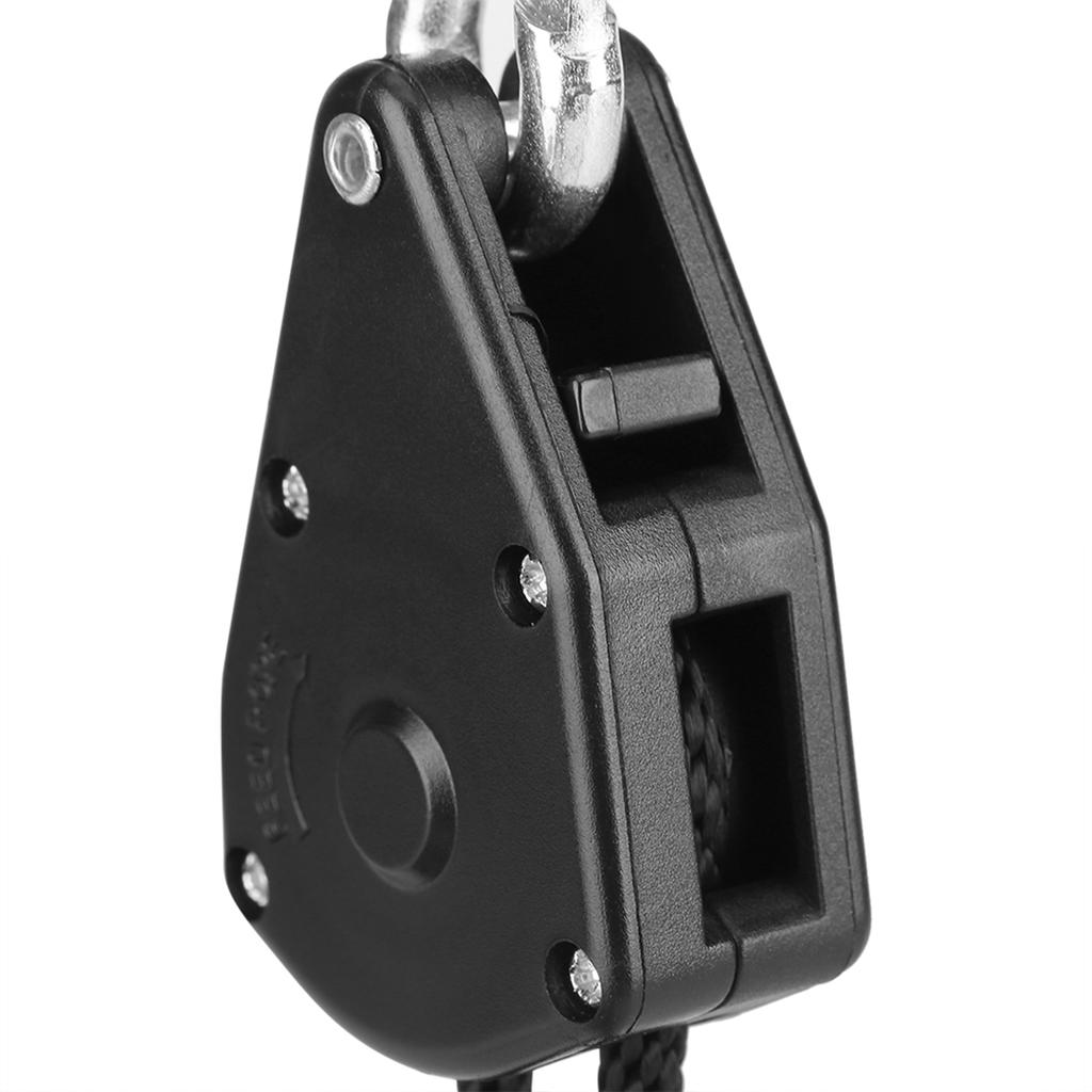 2 bucăți 1 8 inch cu clichet frânghie scripete pentru agățat cort ventilator cameră de creștere plantă lampă