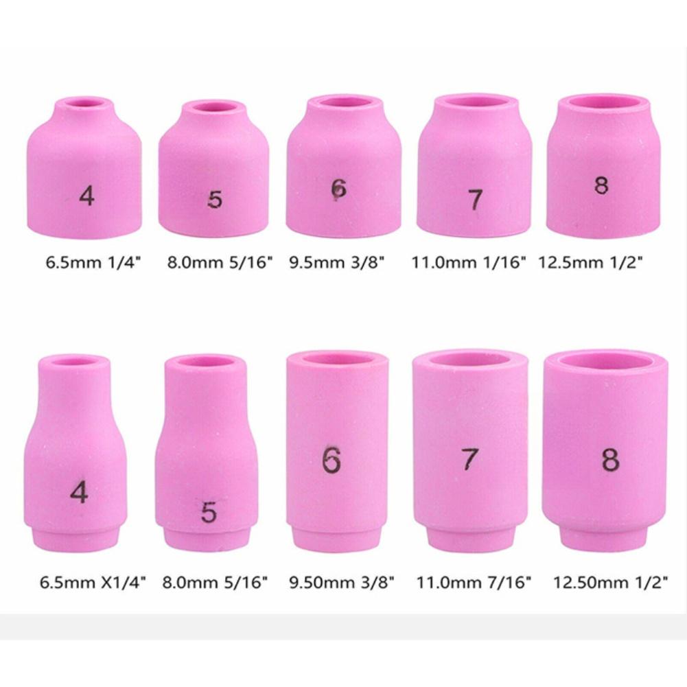 55pcs Practical Welding Torch Accessories Kit Copper Electrode for Argon Welding Tools Professional Use and Reliable