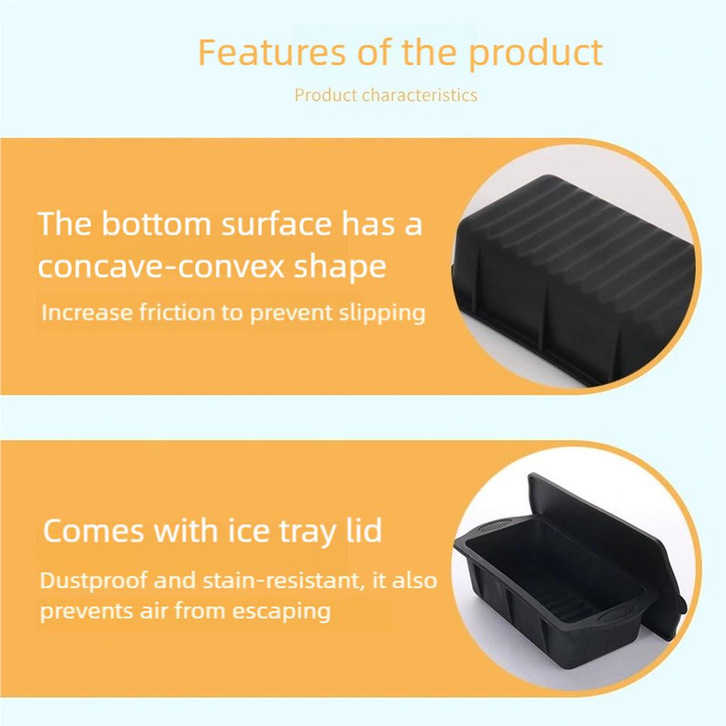 Multifunctional Ice Cubes Molds for Camping BBQ Efficient Silicones Tray Ice Block Maker Creates 8lbs Ice for Various Needs