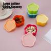 Durable Kitchen Storage Containers Reusable Box Lids with 5Pcs Mini Stackable Plastic Minimalist Solutions Heart/Square/Flower Shape Food Organizer
