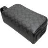 Coach Coated Canvas With Calfskin Travel Storage Bag Trumpets Mens Black