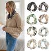 Magnetic Buckle Pearl Magnetic Clasp Scarf Thin Women's Shirt Necklace Elegant Silk Scarf  Women
