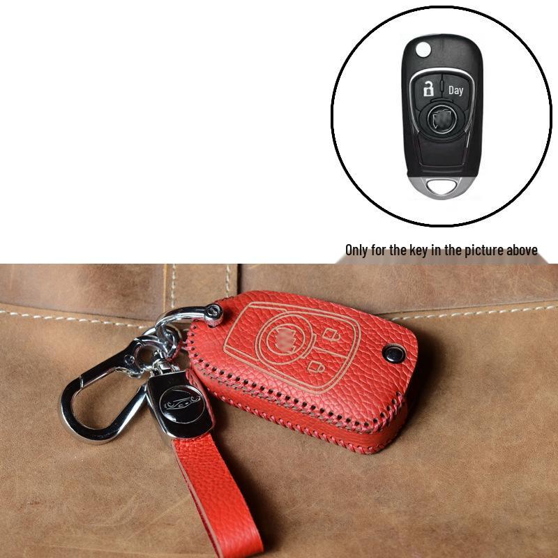 Leather Key Case for Buick Models: Excelle, Verano, Envision, GL8, LaCrosse, GL6, Regal, Excelle GT