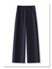 Khaki Straight-Leg Pants for Women: 2025 New Spring/Autumn Style, Casual Nine-Point Draping Suit Pants