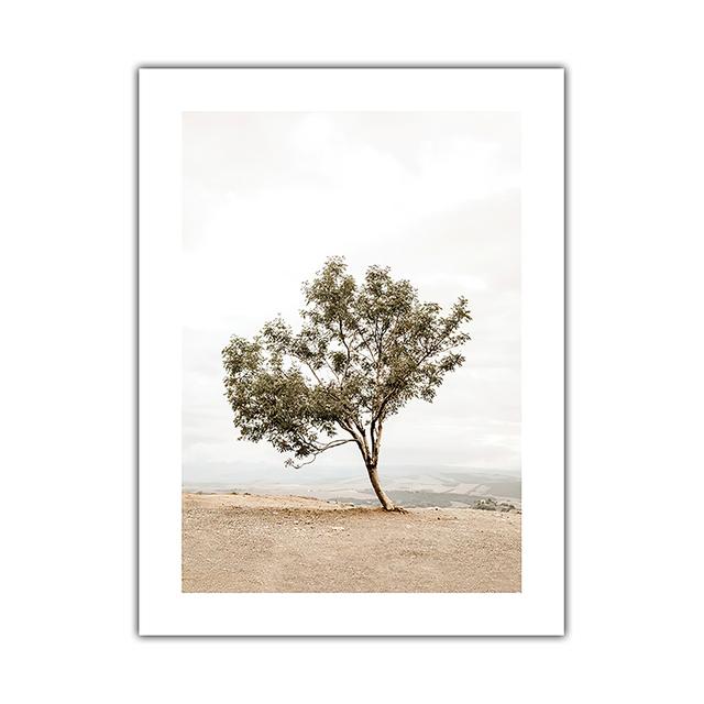 Scandinavo Natura Paesaggio Tela Pittura Linea curva Citazione astratta Poster da parete Stampa nordica Immagine moderna Decorazioni per la casa