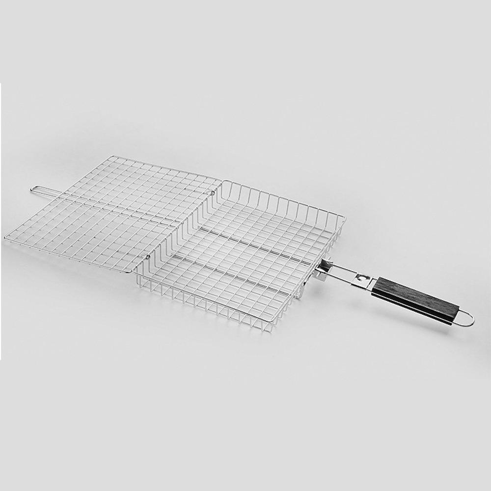 Non Stick Grill Basket Folding Handle Grilling Basket BBQ Grill Basket Outdoor Grill Grill Basket