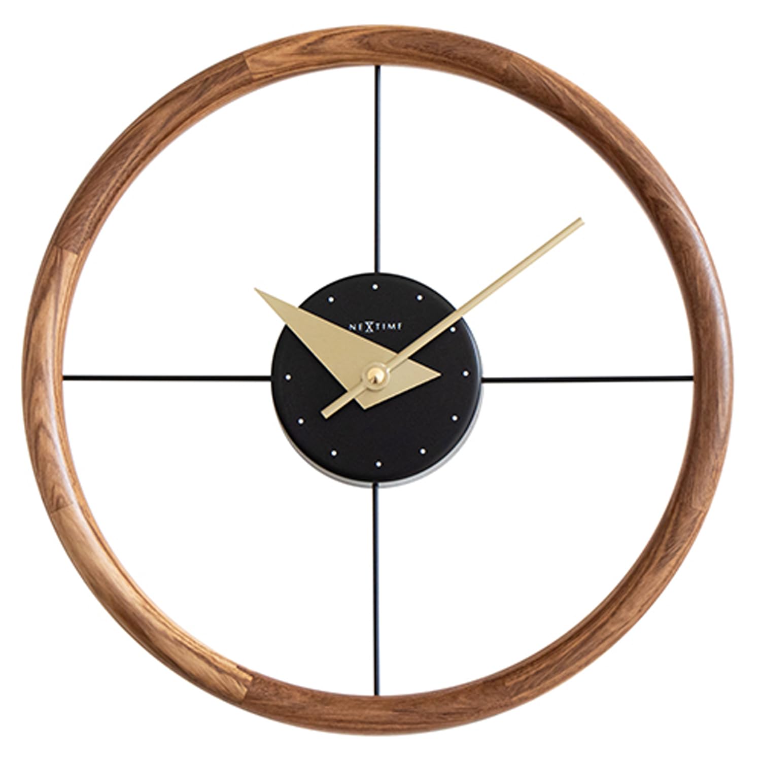 El Commune Wall Clock Hoop Black NXT-J056