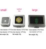 Stainless Steel Transparent Gemstone Display Box for Loose Diamonds and Colored Stones