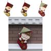 Christmas Stocking Handmade Nonwoven Santa Sock For Party Decor Gift For Friends