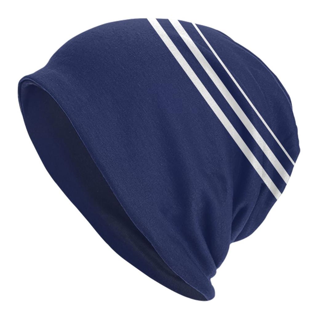 Custom Navy Blue Stripes Nautical Anchor Boat Bonnet Hat Knit Hat Unisex Women Hip Hop Unisex Winter Warm Skullies Beanies Caps
