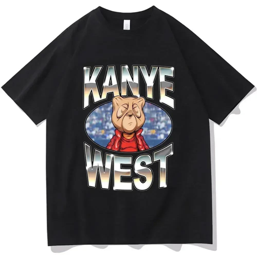 Unisex Funny Kanye West Meme T-Shirt Women Vintage Hip Hop Rap Style Tshirt Unisex Short Sleeve T Shirt Streetwear Women Clothing
