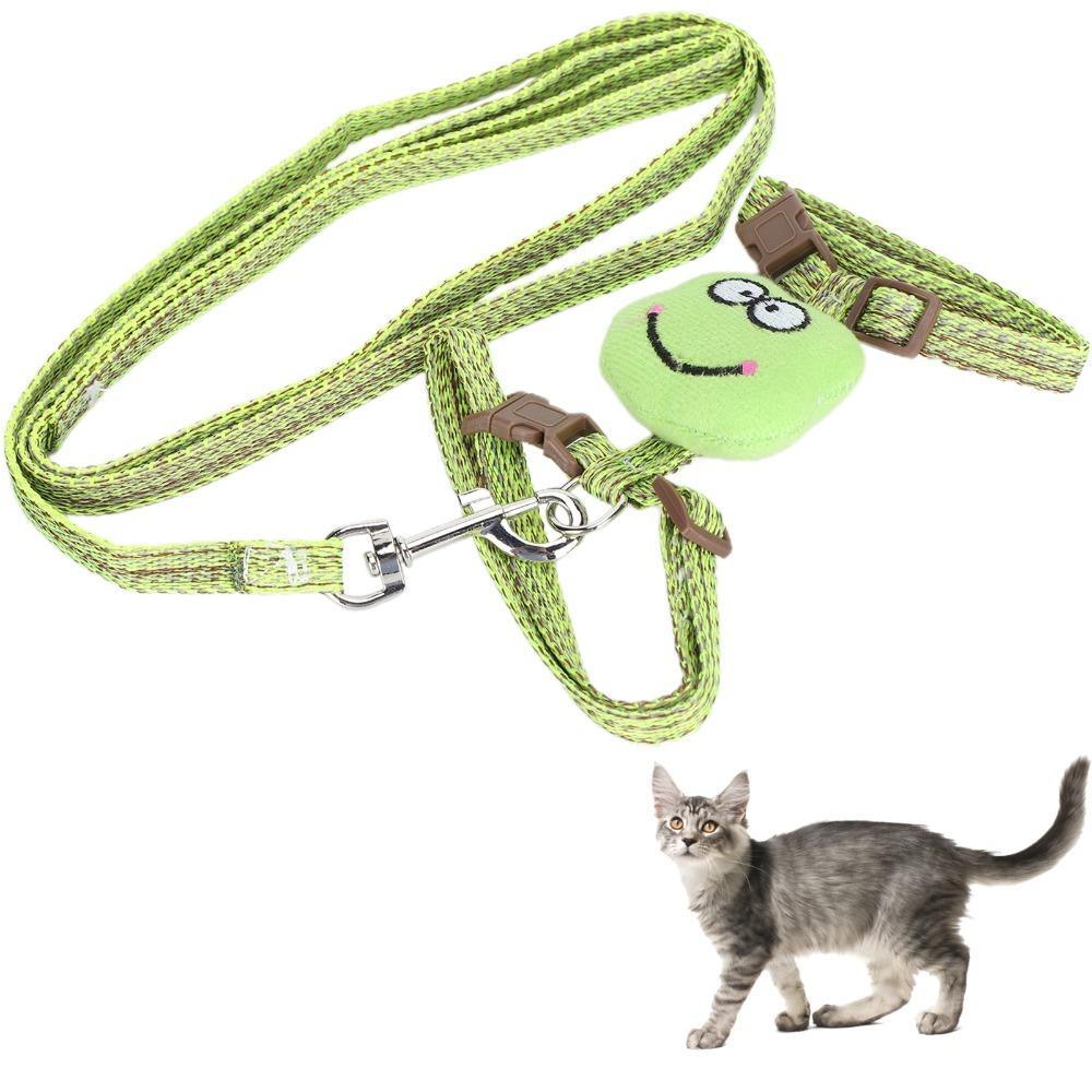 Adjustable Anti-Lost Cat Harness Escape-Proof Pet Walking Harness Outdoor Use