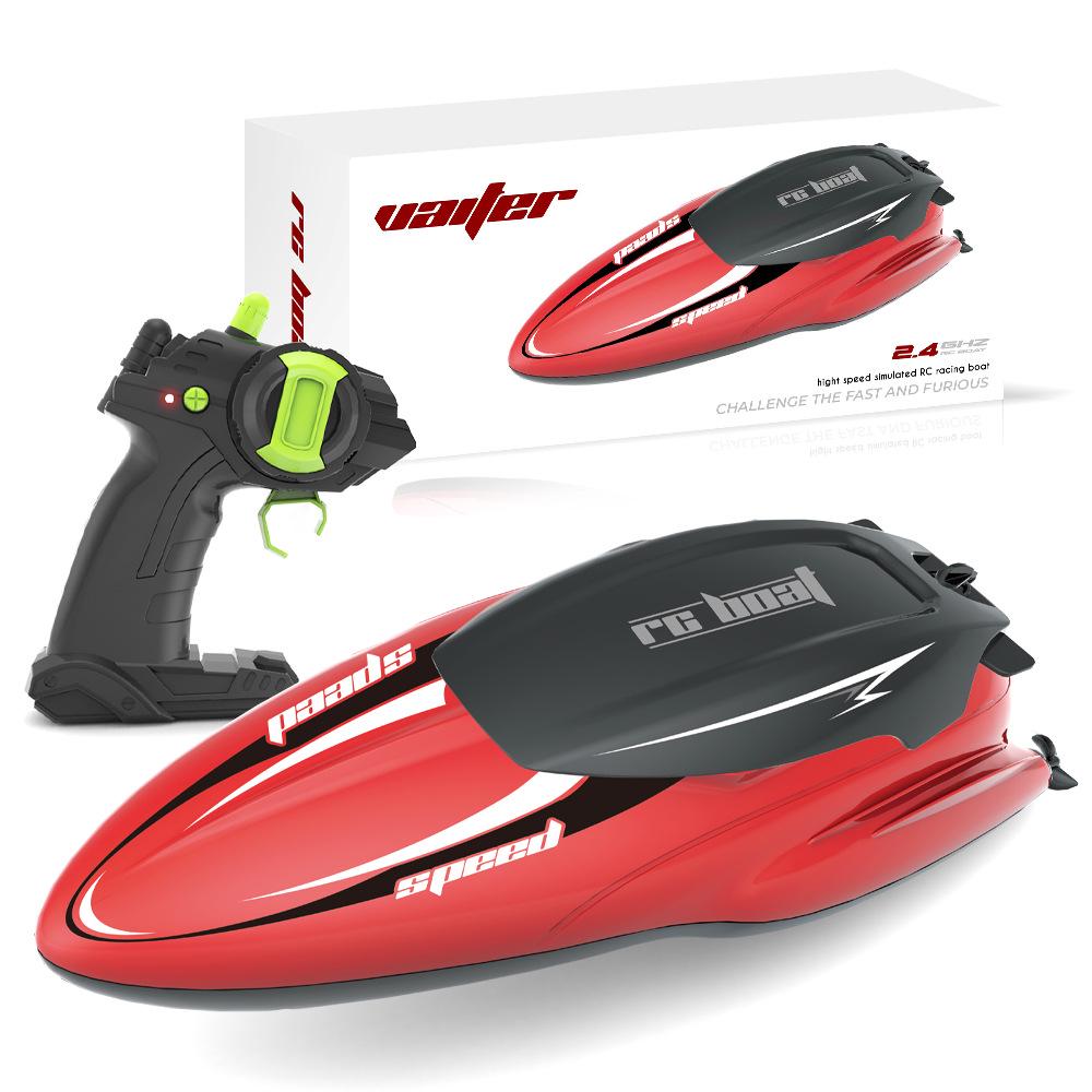 

2.4G Remote Control High-Speed Dual-Motor Racing Boat Toy for Kids 1 Battery