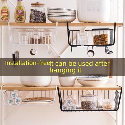 Cesta de Almacenamiento Colgante Universal de Hierro para Armario de Cocina
